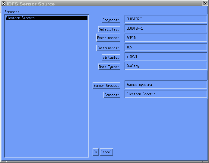 IDFS Sensor Source GUI