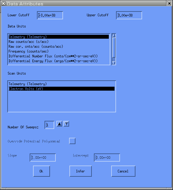 Data Attributes GUI